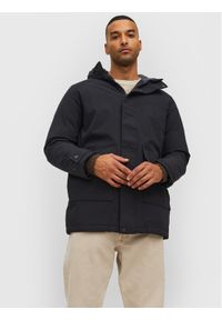 Jack & Jones - Jack&Jones Parka Tiko 12211896 Czarny Regular Fit. Kolor: czarny. Materiał: syntetyk