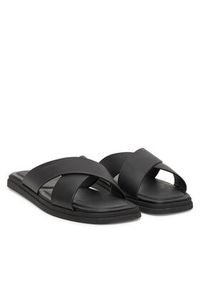Calvin Klein Klapki Criss Cross Sandal HM0HM01737 Czarny. Kolor: czarny. Materiał: skóra #3