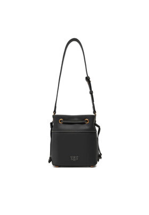 Pinko - PINKO Torebka SECCHIELLO MINI 104303 A29Q L84Q Czarny. Kolor: czarny. Materiał: skórzane