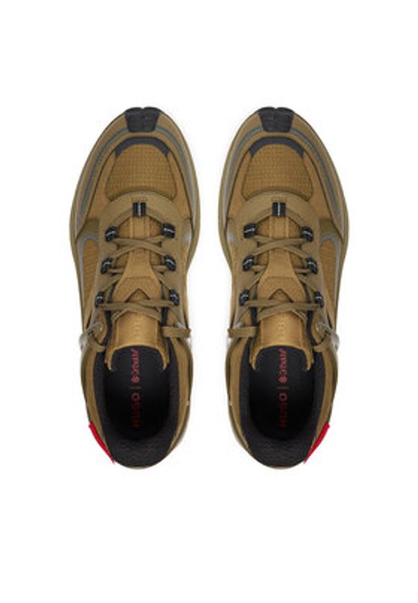 Hugo - HUGO Sneakersy GO2 50548581 Zielony. Kolor: zielony. Materiał: skóra