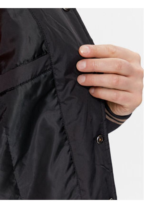 Brave Soul Kurtka bomber MJK-BRODY Czarny Regular Fit. Kolor: czarny. Materiał: syntetyk