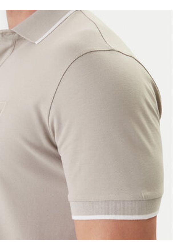 BOSS Polo Passertip 50507699 Beżowy Regular Fit. Typ kołnierza: polo. Kolor: beżowy. Materiał: bawełna