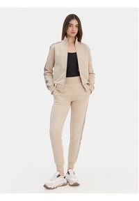 Guess Spodnie dresowe V2YB15 KB3P2 Beżowy Regular Fit. Kolor: beżowy. Materiał: bawełna #3