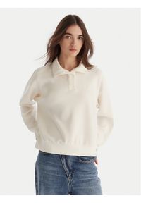 Roxy Bluza Rise & Vibe Sweet Fleece ERJFT05012 Biały Relaxed Fit. Kolor: biały. Materiał: syntetyk #1