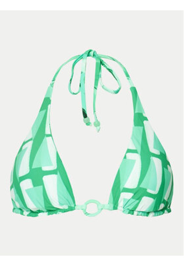 Seafolly Góra od bikini Secret Garden 31412-220 Zielony. Kolor: zielony. Materiał: syntetyk