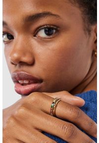 Tous pierścionek ze srebra pokrytego złotem. Materiał: złote, srebrne. Kolor: złoty #2