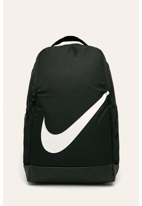 Nike Kids - Plecak dziecięcy. Kolor: czarny. Materiał: poliester, materiał. Wzór: nadruk