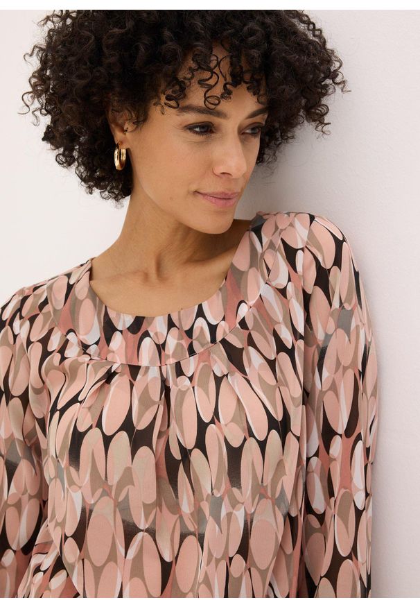 bonprix - Tunika bluzkowa. Kolor: różowy. Materiał: materiał. Styl: elegancki