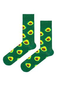 His Story - Skarpetki Bawełniane - Tematyczne - Zielone w Awokodo. Kolor: zielony. Materiał: elastan, bawełna, poliamid #3