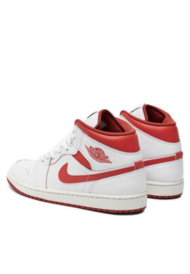 Nike Sneakersy Air Jordan 1 Mid Se FJ3458 160 Biały. Kolor: biały. Materiał: skóra. Model: Nike Air Jordan