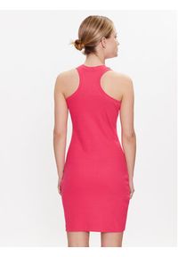 Calvin Klein Jeans Sukienka codzienna J20J220754 Różowy Slim Fit. Okazja: na co dzień. Kolor: różowy. Materiał: bawełna. Typ sukienki: proste. Styl: casual