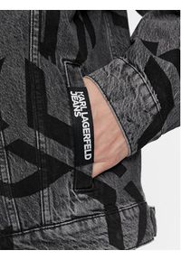 Karl Lagerfeld Jeans Kurtka jeansowa 240D1405 Szary Relaxed Fit. Kolor: szary. Materiał: bawełna #5