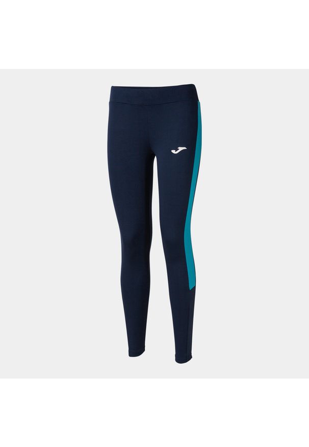 Legginsy do biegania damskie Joma Eco championship długie. Kolor: niebieski. Długość: długie. Sport: bieganie