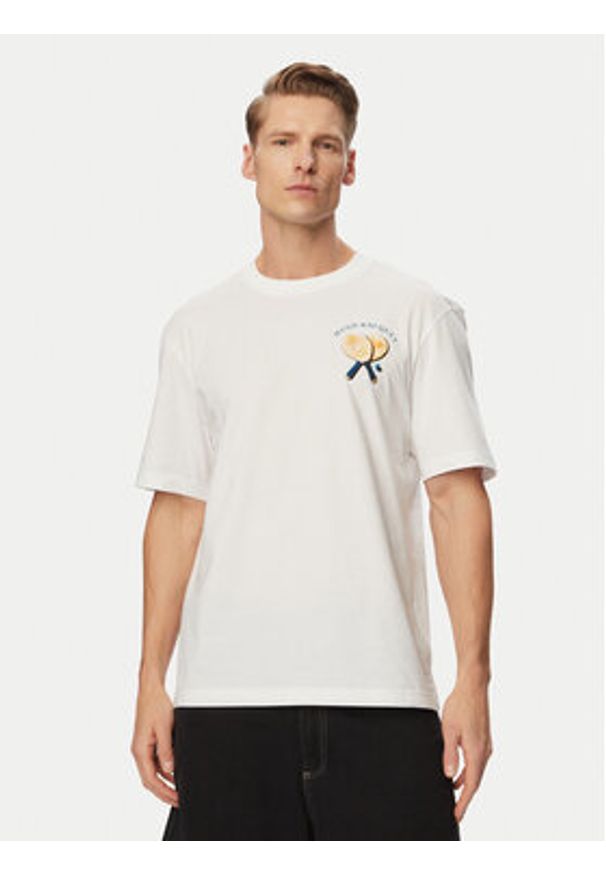 Hugo - HUGO T-Shirt Nulaxo 50560093 Kremowy Regular Fit. Kolor: kremowy