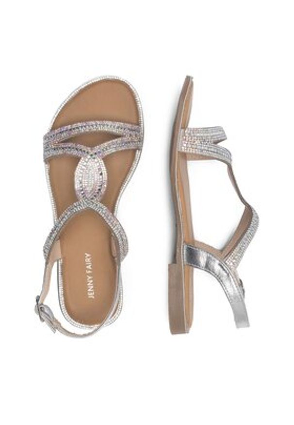 Jenny Fairy Sandały WS120701-02EOB Srebrny. Kolor: srebrny. Materiał: syntetyk