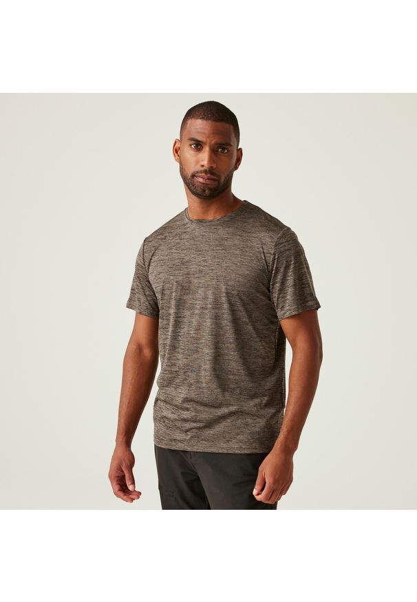 Regatta - Męska koszulka turystyczna z krótkim rękawem Fingal Edition. Kolor: zielony. Materiał: jersey, materiał. Długość rękawa: krótki rękaw. Długość: krótkie. Sport: turystyka piesza