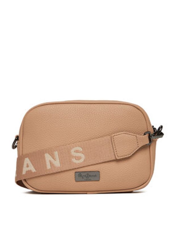 Pepe Jeans Torebka Georgina PL0300039 Beżowy. Kolor: beżowy. Materiał: skórzane