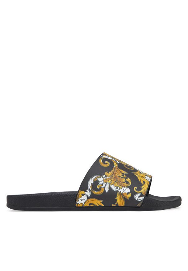 Versace Jeans Couture Klapki 78VA3SQ3 Czarny. Kolor: czarny. Materiał: syntetyk