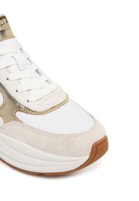 TOMMY HILFIGER - Tommy Hilfiger Sneakersy Th Chunky Runner Metallic FW0FW09204 Écru. Materiał: skóra #2