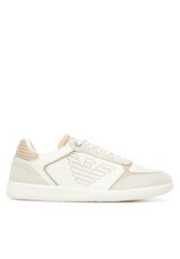 EA7 Emporio Armani Sneakersy 7X000405 AF19826 MZ170 Biały. Kolor: biały. Materiał: skóra