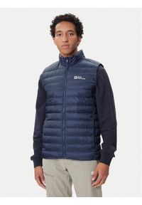 Jack Wolfskin Kamizelka Pilvi 1207711 Granatowy Regular Fit. Kolor: niebieski. Materiał: syntetyk