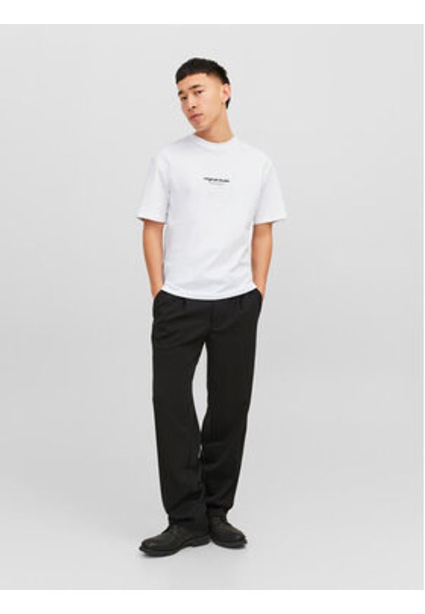 Jack & Jones - Jack&Jones T-Shirt Vesterbro 12240121 Biały Relaxed Fit. Kolor: biały. Materiał: bawełna