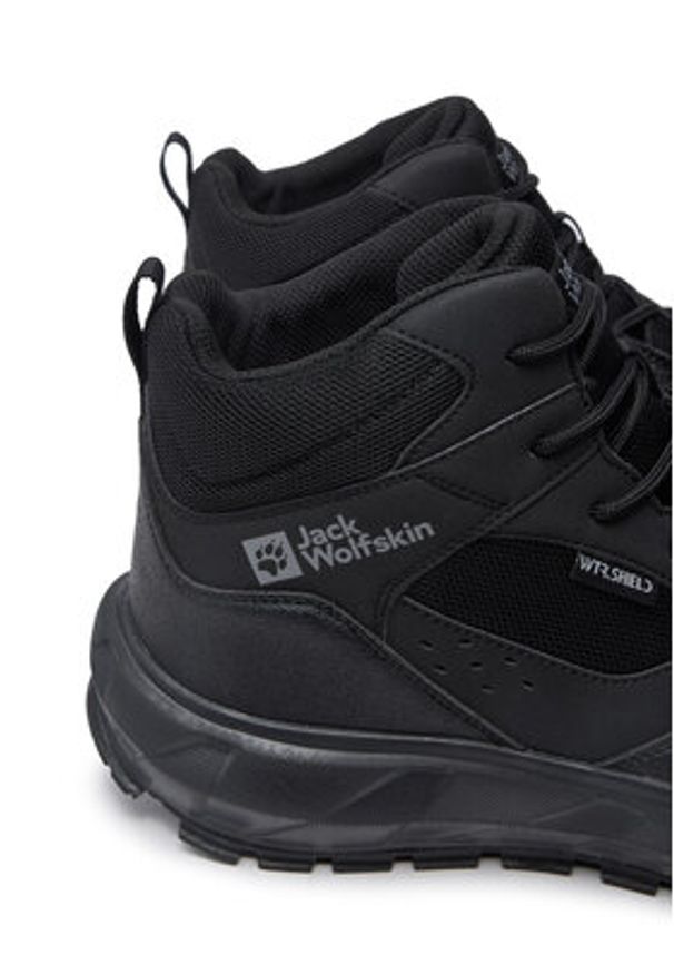 Jack Wolfskin Trekkingi Hike Ventura Lite Xt Tfx Mid 4064791 Czarny. Kolor: czarny. Materiał: skóra. Sport: turystyka piesza