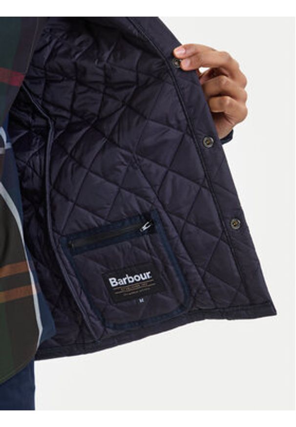 Barbour Kurtka przejściowa Heritage Liddesdale MQU0240NY92 Granatowy Regular Fit. Kolor: niebieski. Materiał: syntetyk