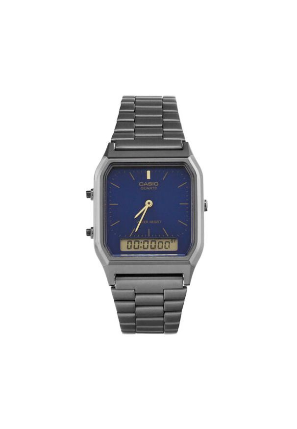 Casio Zegarek Vintage AQ-230EGG-2AEF Szary. Kolor: szary. Styl: vintage