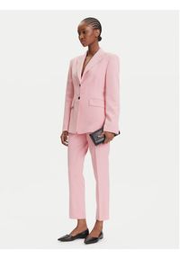 Hugo - HUGO Spodnie materiałowe Hedima-1 50544742 Różowy Slim Fit. Kolor: różowy. Materiał: syntetyk #9