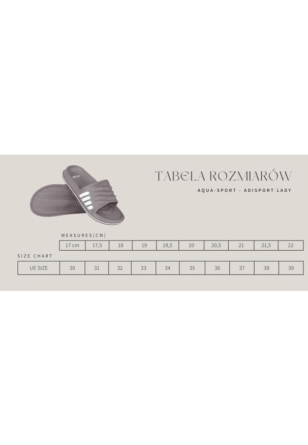 AQUA-SPORT - Klapki basenowe dla dzieci aqua-sport adisport junior. Kolor: biały, wielokolorowy, różowy. Styl: sportowy