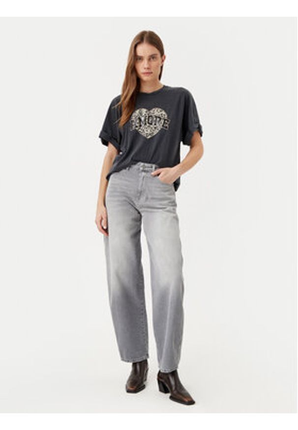 only - ONLY T-Shirt Lucy 15339887 Czarny Loose Fit. Kolor: czarny. Materiał: bawełna