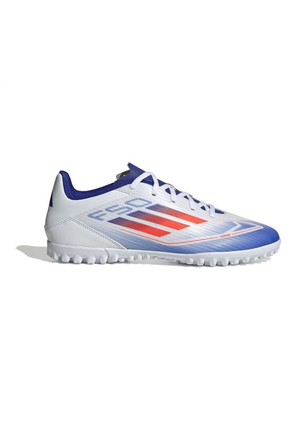 Adidas - Buty piłkarskie adidas F50 Club Tf IF1348 białe. Zapięcie: sznurówki. Kolor: biały. Materiał: syntetyk, guma. Sport: piłka nożna