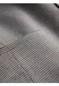 Ombre Clothing - Żakardowa kamizelka męska casual bez klap - szara V2 OM-BLZV-0111 - XXL. Okazja: na co dzień. Kolor: szary. Materiał: żakard. Wzór: gładki. Styl: casual #8
