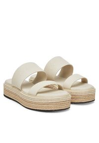 Calvin Klein Espadryle Flatform Wedge Slide - He HW0HW02374 Écru. Materiał: skóra #5