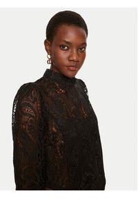 TwinSet - TWINSET Bluzka 242TP2464 Czarny Slim Fit. Kolor: czarny. Materiał: syntetyk #4