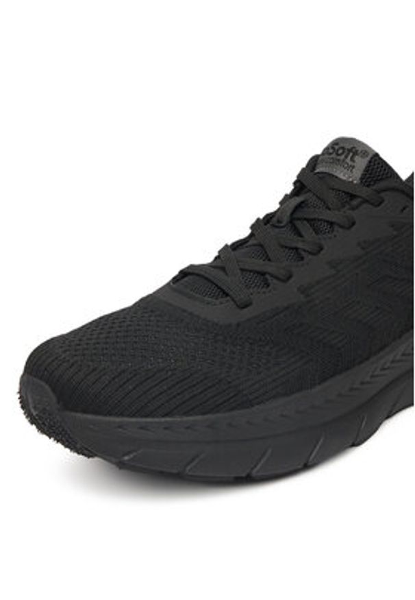 Go Soft Sneakersy V11-140 Czarny. Kolor: czarny. Materiał: materiał