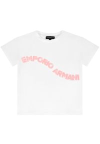 Emporio Armani T-Shirt 3H3T6F 2JQAZ 0100 Biały Regular Fit. Kolor: biały #1