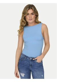 only - ONLY Top Lea 15278090 Niebieski Regular Fit. Kolor: niebieski. Materiał: syntetyk #5