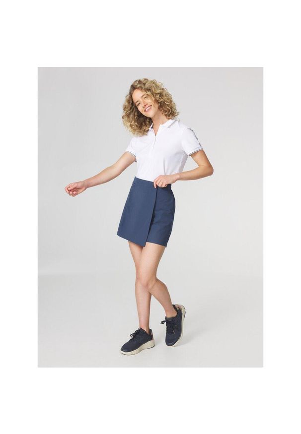 Skort damski TBS Deliasho. Kolor: niebieski. Materiał: materiał