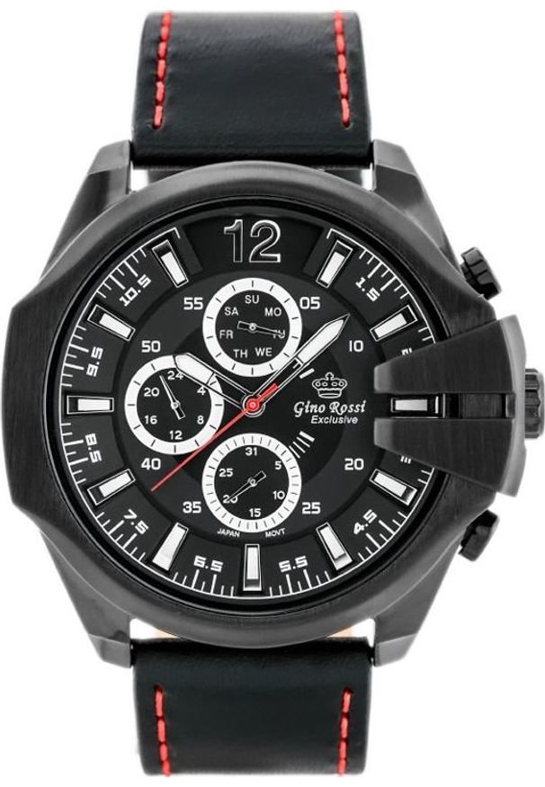 Zegarek Gino Rossi ZEGAREK MĘSKI - E6122A - EXCLUSIVE (zg249c) + BOX uniwersalny