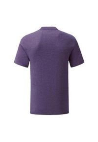 FRUIT OF THE LOOM - Koszulka Unisex Dla Dorosłych Iconic Heather. Kolor: fioletowy