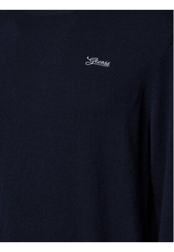 Guess Sweter M4YR01 Z3052 Granatowy Regular Fit. Kolor: niebieski. Materiał: syntetyk