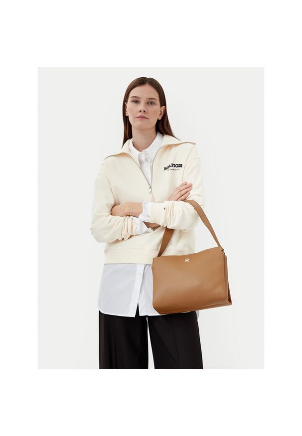 TOMMY HILFIGER - Torebka Tommy Hilfiger. Kolor: brązowy