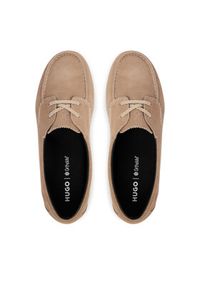 Hugo - HUGO Półbuty Mystie 50563548 Beżowy. Kolor: beżowy. Materiał: skóra, zamsz #4