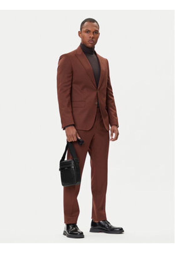 Calvin Klein Saszetka Zip Reporter LV04D3264G Czarny. Kolor: czarny. Materiał: skóra