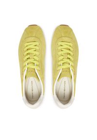 TOMMY HILFIGER - Tommy Hilfiger Sneakersy Th Bella Low Runner Suede FW0FW09189 Zielony. Kolor: zielony. Materiał: zamsz, skóra #3