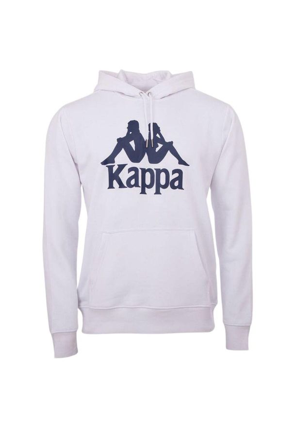 Bluza sportowa męska Kappa Taino. Kolor: biały. Materiał: poliester, bawełna. Sport: fitness