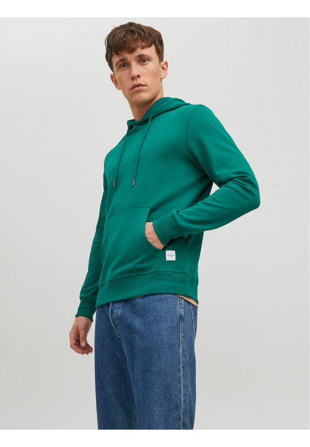 Jack & Jones - Jack&Jones Bluza Basic 12182537 Zielony Regular Fit. Kolor: zielony. Materiał: bawełna, syntetyk