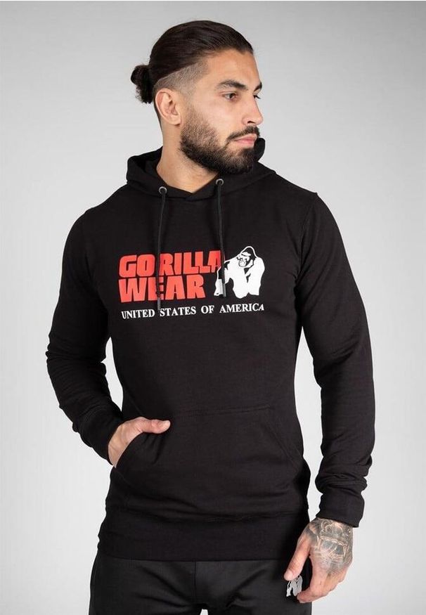 GORILLA WEAR - Classic Bluza z kapturem - Czarny. Typ kołnierza: kaptur. Kolor: czarny. Sport: fitness